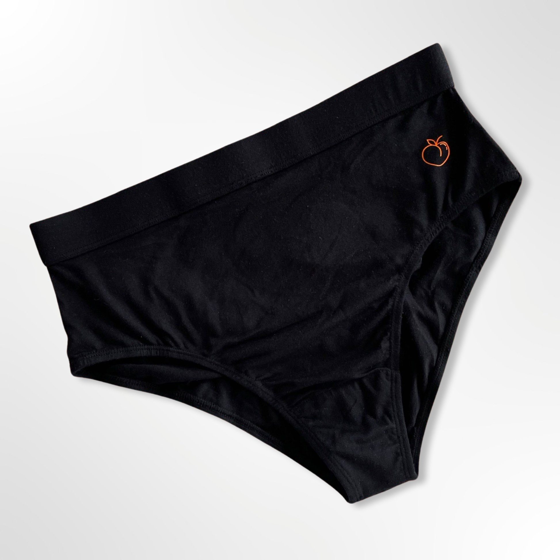 Sustainable briefs, infused with healing Zinc Oxide in black
